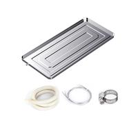 Air Conditioner Drip Pan,One-Piece Molding,Extra Thick Stainless Steel Air Conditioner Drip Tray, Rust and Corrosion Resistant, with Drainage Holes, Accessories(94 * 44 * 3cm)