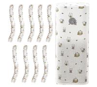 Air Conditioner Dust Cover, 10-Pieces Printed Air Conditioner Cover, Thickened Non-Woven Dust Protector Fabric, Breathable and Eco-Friendly Material, Small, Large, for Small to Medium Appliances