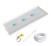 Air Conditioner External Unit Drip Pan， Window AC Drip Pan Tray With Drain Hose Kit, PP, 4 Pcs, Multiple Sizes(1-2P-500cm Hose)