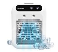 Air Conditioner Fan, 2-Speed Adjustable Usb Desktop Humidifier Ac Cooler, Quiet Portable Fan for Indoor Desk, Car, Dorm, Rv, Garage, Tent, Nursery, Camping, Travel Use, 16.4x11.4x21.4cm Metal