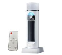 Air Conditioner Fan, 34.5cm Tower Fan With Remote Control, Mini Tower Air Cooling Fans For Bedroom, 6 Speeds Quiet Bladeless Cooler For Bedroom Living Room Table