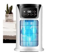 Air Conditioner Fan - Compact USB Cooling Blower, Silent Desktop Ventilator | Mini Rechargeable Conditioner Appliance, Portable Climate Control, Bedroom Study Workstation Air Circulator