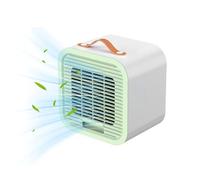 Air Conditioner Fan, Portable Air Cooler Table Fan for Bedroom, Battery Operated Cooler Gadgets for Summer Travel Home Bedroom Kitchen Car Apartment Picnic Indoor Outdoor Dorm