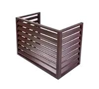 Air Conditioner Fence For Outside Units,Outdoor Unit Mini Split Air Conditioner Cover,Aluminum Air Conditioning Protection Grille,Applicable To Air Conditioner Outdoor Unit(Brown,110*60*80cm/43*24*32i