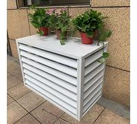 Air Conditioner Fence Screen - Outdoor Air Conditioning Unit Covers/Hide Air Con - Plant Display Rack Storage Shelf - Condenser Protective Cover for Foliage Weed Prevention