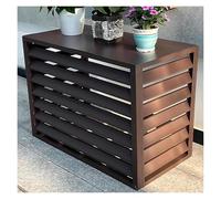 Air Conditioner Fence,Trash Can Enclosure, Aluminum Air Conditioner cage， AC Covers for Outside Units，Trash Can Enclosure，Flower Stand，Privacy Screen(Bruin,110X60X80CM)