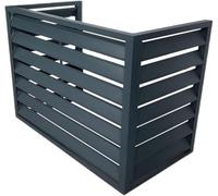 Air Conditioner Fence,Trash Can Enclosure, Wall-mounted Aluminum Air Conditioner Covers, Outdoor unit mini split air conditioner cover,Freestanding Space Divider, for indoor,outdoor(Grigio,100*50*70cm