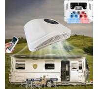 Air Conditioner for RV, Truck & Van - 12V/24V/72V, Rapid Cooling, Remote Control, Silent Fan, 360° Airflow for Comfortable Climate Control