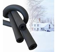 Air Conditioner Heat Insulation Pipe, Outdoor Polyethylene Pipe Insulation Lagging 1.8m/2m Length Nitrile Foam Tube for Solar Water Heater(32mm*9mm*1.8m)