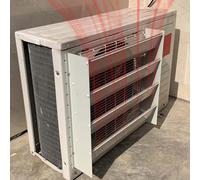 Air Conditioner Heat Pump Cover AntiDirect Blowing Grille for Outdoor Unit Steel Air Outlet Baffle Defender 550x550mm AC Compressor Protection