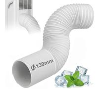 Air Conditioner Hose 13cm/5.1" Diameter, 2M Extendable AC Exhaust Hose Extension with Left Hand Thread, Flexible Ducting Replacement Tube Kit for Portable AC