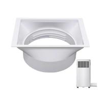 Air Conditioner Hose Coupler, 5.9 Inch AC Exhaust Vent Connector 7.48x5.12x7.09 inches, Coupling Extender with Clockwise and Counterclockwise Threads, Ideal for Home Window Venting