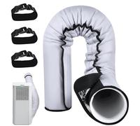 Air Conditioner Hose Cover, Portable AC Hose Insulation Sleeve Insulated Hoses Duct Vent Cover with Buckle Straps Heat Insulation Protective Covers for 5 and 5.9 Inch Exhaust Pipes, 152x56cm