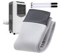 Air Conditioner Hose Cover, Portable AC Hose Vent Insulation Sleeve, Dust Insulation Ac Hoses Sleeve with 2pcs Cable Ties, for 5-inch and 6-inch Diameter Tube