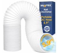Air Conditioner Hose. Portable AC Exhaust Hose Vent with 5.9" Diameter, Anti-Clockwise Thread & Length up to 80". Compatible with LG, Delonghi and Many More Portable Air Conditioners