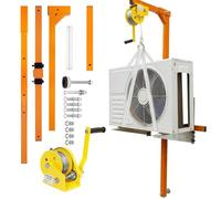 Air Conditioner Lifting Cranes, Outdoor Air Conditioner Lifting Tool with Load 1200Lbs, Heavy Duty Self-Locking Winch Bracket, Installation Lifter Kit for Maintenance & Removals(30m)