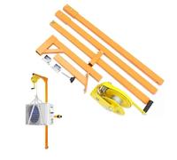 Air Conditioner Lifting Tool - Heavy-Duty Lifting Cranes - 50FT Height, 661lbs Capacity, Manual Winch, with Special Suspension (3ph 330LB 15m)