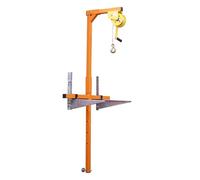 Air Conditioner Lifting Tool with Outdoor Bracket and 10m Winch for Easy Installation, Portable A/C Elevation Hitch for Outdoor Units