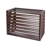 Air Conditioner Outdoor Unit Aluminum Cover - Durable Cover with Plant Decorations - Window AC Protective - Made of Aluminum Alloy - Hidden Design