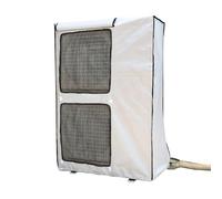 Air Conditioner Outdoor Unit Cover, Window Split AC Condensing Covers, 600D Oxford Cloth with Vent Mesh, Waterproof Dustproof HVAC Protector(White,100x138x40cm)