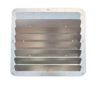 Air Conditioner Outdoor Unit Deflector, Stainless Steel Air Conditioner Deflector, Outdoor Wind Shield, Adjustable, Various Sizes(Quadrato,63cmx63cm)