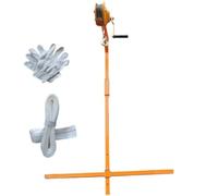 Air Conditioner Outdoor Unit Lifting Tools with Self-locking Winch, Labor-saving Installation Bracket for HVAC