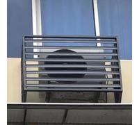 Air Conditioner Outer Cover, Black Dust-Proof Waterproof Ac Cover , Durable Aluminum Alloy Air Conditioner Outer Cover - Solid Structure, Extends Service Life, Maintains Ac Function ( Color : C1 , Siz