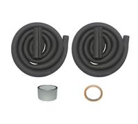 Air Conditioner Pipe Insulation | AC Tube Insulation,UV-Resistant Thermal Sleeve Pre-Cut 9.8ft Long 0.35in Thick for RV Skirting Winter Frost Gutter Building Attic Draft Home