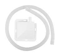 Air Conditioner Plastic Drain Tray 1 Set White 12x12cm with Hose | Indoor condensate catch pan, efficient drainage layout, weather resistant plastic, easy install universal fit