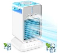 Air Conditioner Portable, 3 Wind Speeds,3 Spray Modes,4 In 1 Air Conditioners for Home Quiet 2/4 H Timer,120° Oscillating Personal Humidifier for Home,Small Office