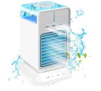 Air Conditioner Portable, 3 Wind Speeds,3 Spray Modes,4 In 1 Personal Air Cooler Fan 2/4 H Timer,120° Oscillating Home Air Con Suitable for Home and Office