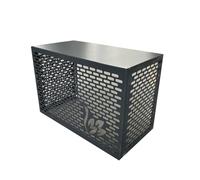 Air Conditioner Privacy Screen Aluminum Air Conditioning Protection Grille,split Ac Cover For Outside Unit, Ac Unit Fence Applicable To Air Conditioner Outdoor Unit(108 * 78 * 56cm)