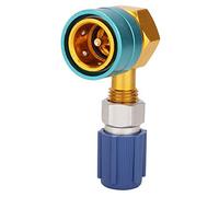 Air Conditioner Quick Adapter, R1234YF to R134A Low Side Quick Coupler Adapter for Car Air-Conditioning Fitting Ac Charging