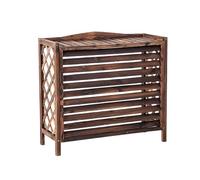 Air Conditioner Rack,Air Conditioner Fence Screen Outdoor Air-conditioning External Machine Wood Louver Grille Machine Rack Machine Cover Rain-proof Protective Cover