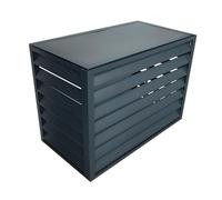 Air Conditioner Rack, Aluminum Fence Screen for Outdoor Units, Louvered Plant Display Stand, Deepened Planter for Concealing AC, Flower Pot Holder