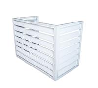 Air Conditioner Rack, Aluminum Fence Screen, Outdoor Plant Display Stand with Deepened Planter for Hiding AC Units and Flower Arrangement
