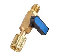 Air Conditioner Refrigerant Charging Safety Valve, Leak-Proof, 7.12cm, Safety Flow Control Ball Valve, Mini Split Air Conditioner Tool, Easy Installation, For Home Hotel Kitchen