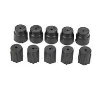 Air Conditioner Valve Caps, Akozon 10 pcs/Set Universal Air Valve Cap Dust Cover Set AC System Charging Port Caps for Air Conditioning Service AC System Charging Port Caps