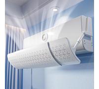 Air Conditioner Vent Deflector, AC with Filter Cotton, Retractable, Does Not Block The Signal, for Wall Mounted