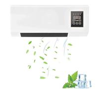 Air Conditioner Wall Mounted with Remote - Portable Natural WindUnit,Super Quiet Fast Natural Wind/Heating for Bedroom, Living Room, Office - Efficient & Compact Design(C)