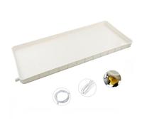 Air Conditioner Water Drip Tray Made of PVC with 2M/3M/4M/5M Drain Pipe Buckle and Iron Wire Air Conditioner Condensate Drain Pan (Size : 1-2p-3m Water Pipe)