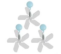 Air Conditioner Wind Deflector 3 Pack Wall Mount AC Vent Guide Anti Direct Blow Adjustable Airflow Control for Central Air Conditioning Units Home Improvement Suction Cup Installation(Blue)