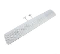 Air Conditioner Wind Deflector, Adjustable 51-120cm, Anti-Direct Blowing Vent Cover, Purifying Filter Cotton, Ceiling Top Side Vents, White(Basic no filter-L)