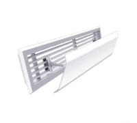 Air Conditioner Wind Deflector, PVC Air Outlet Baffle with Waterproof Cotton, Anti Direct Blowing Guide Plate, for Home AC Grille, Temperature Resistant up to 105C, White (20x40cm or 20x60cm)(60)