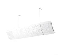 Air Conditioner Wind Deflector with 3000+ Holes, Adjustable 51-96cm Baffle, for Hanging AC Units, Anti-Direct Cold Wind Shield, for Home Office Furniture Protection, White