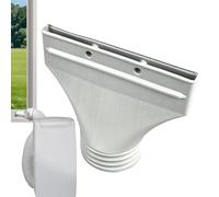 Air Conditioner Window Adapter Flat Hose 25x22x10cm PP Flat Air Conditioning Hose Adapter Universal Window Ventilation Connector for Portable AirConditioner Cooker Hood Dryer Exhaust HoseDuct