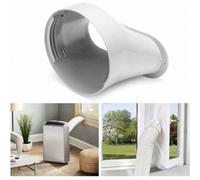 Air Conditioner Window Hose Adapter Flat Mouth Interface 6Inch,window Adapter Plate Tube Connector Window