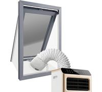 Air Conditioner Window Seal & AC Vent Kit, Fits Window Air Conditioner/Dryer, Waterproof, Easy to Install for Push Out/Sliding Windows (White, 300CM (118"))