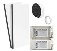Air Conditioner Window Seal Kit | 2 Piece High-Density Universal 17x9 Inch | AC Insulation Side Foam Panels | for Home Office Apartment Bedroom Warehouse Workshop