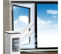 Air Conditioner Window Seal Kit 300-560 cm Universal, for Portable Mobile Air Conditioner, Air Dryer Tumble Dryer Window Vent Kit, Hose Draft Attachment Hot Air Stop, No Drilling, Easy To Install (5m)